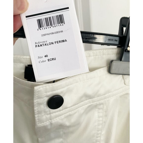 NWT Isabel Marant White "Ferima" Pants, size 40. Fits like a size 6/8 - Picture 12 of 17